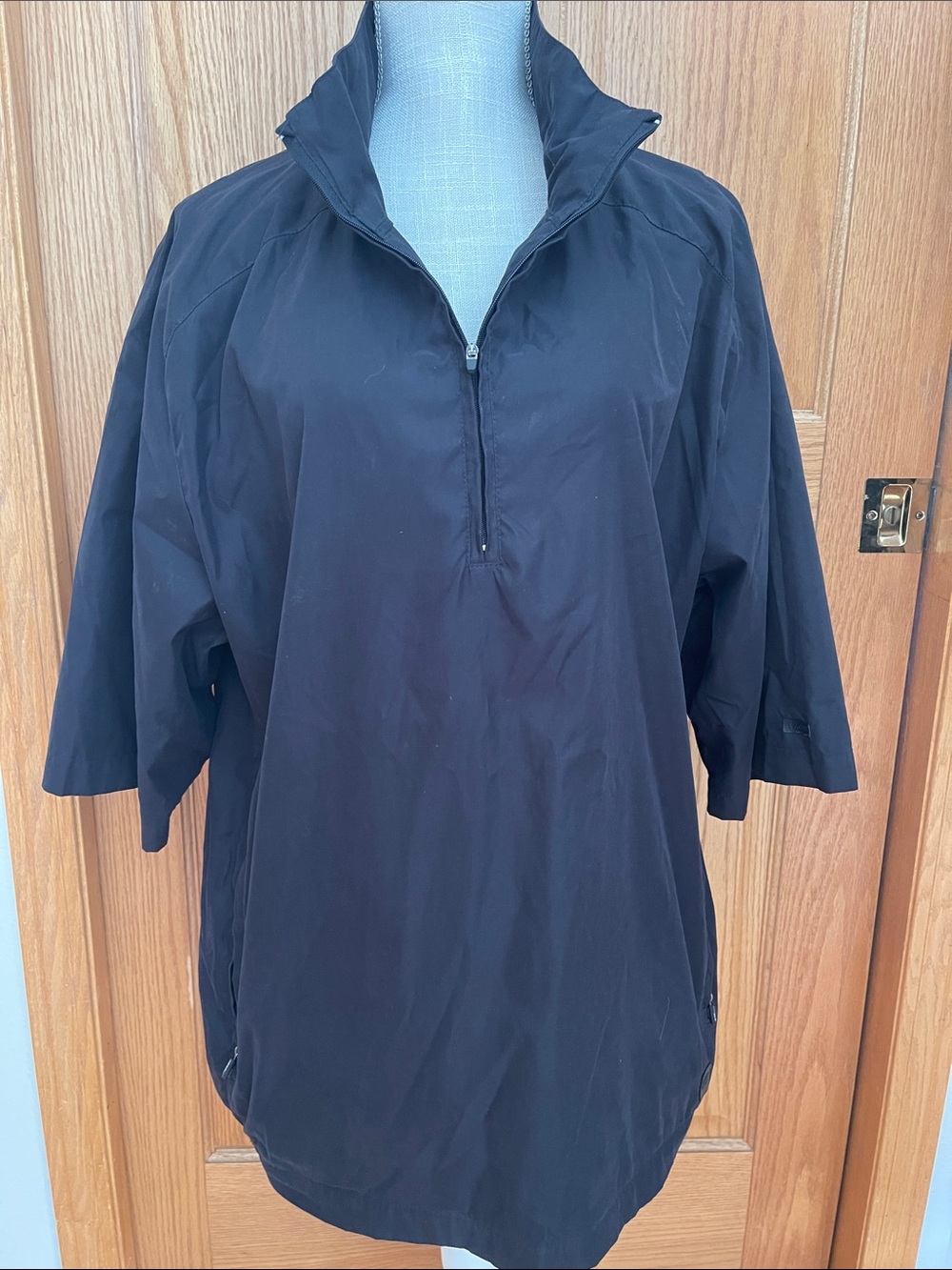 Izod Black Utility Pullover Jacket